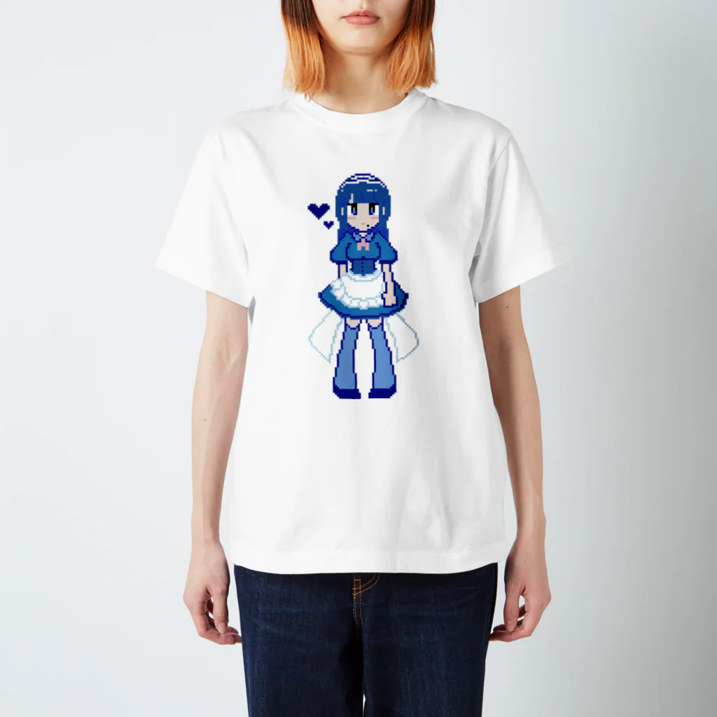 黒田みこ公式グッズの青いメイドさん Regular Fit T-Shirt