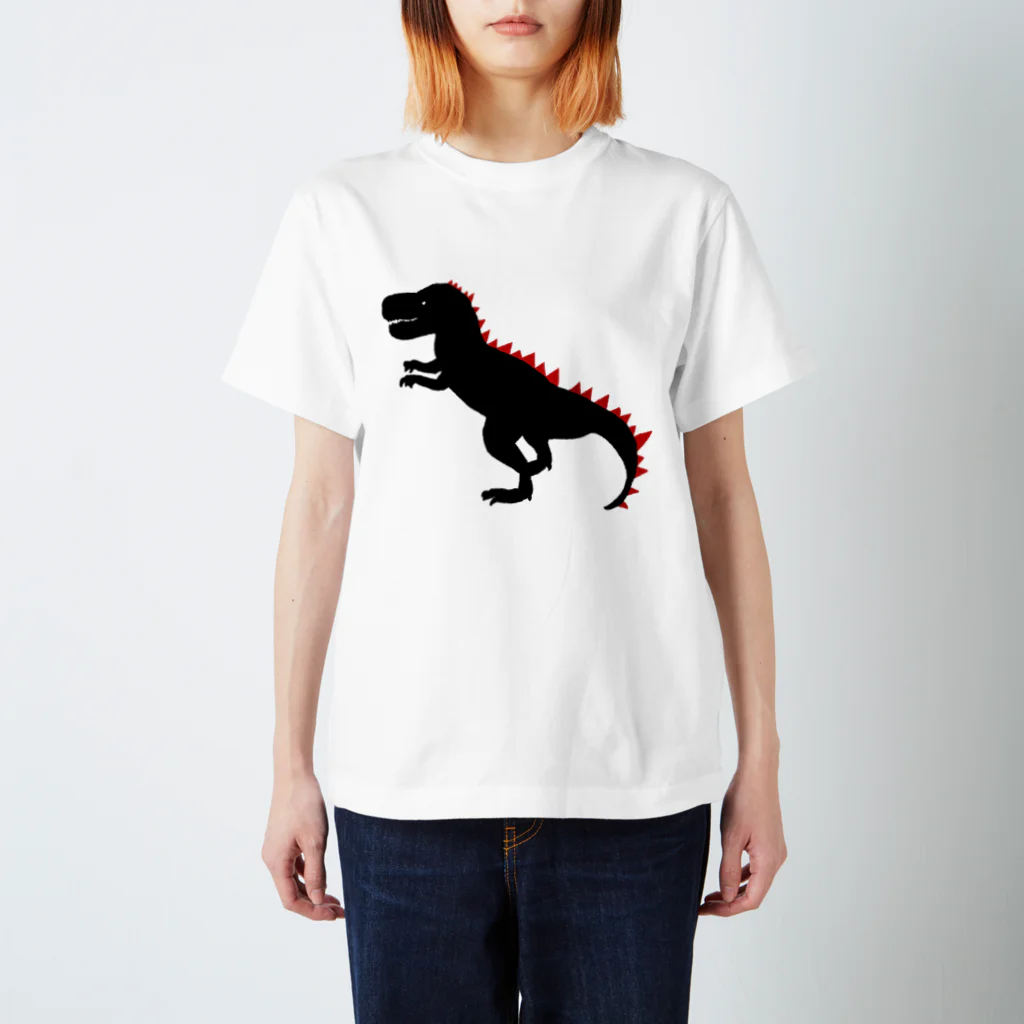 Kanako Okamotoの恐竜Tシャツ「ティラノサウルス」 スタンダードTシャツ