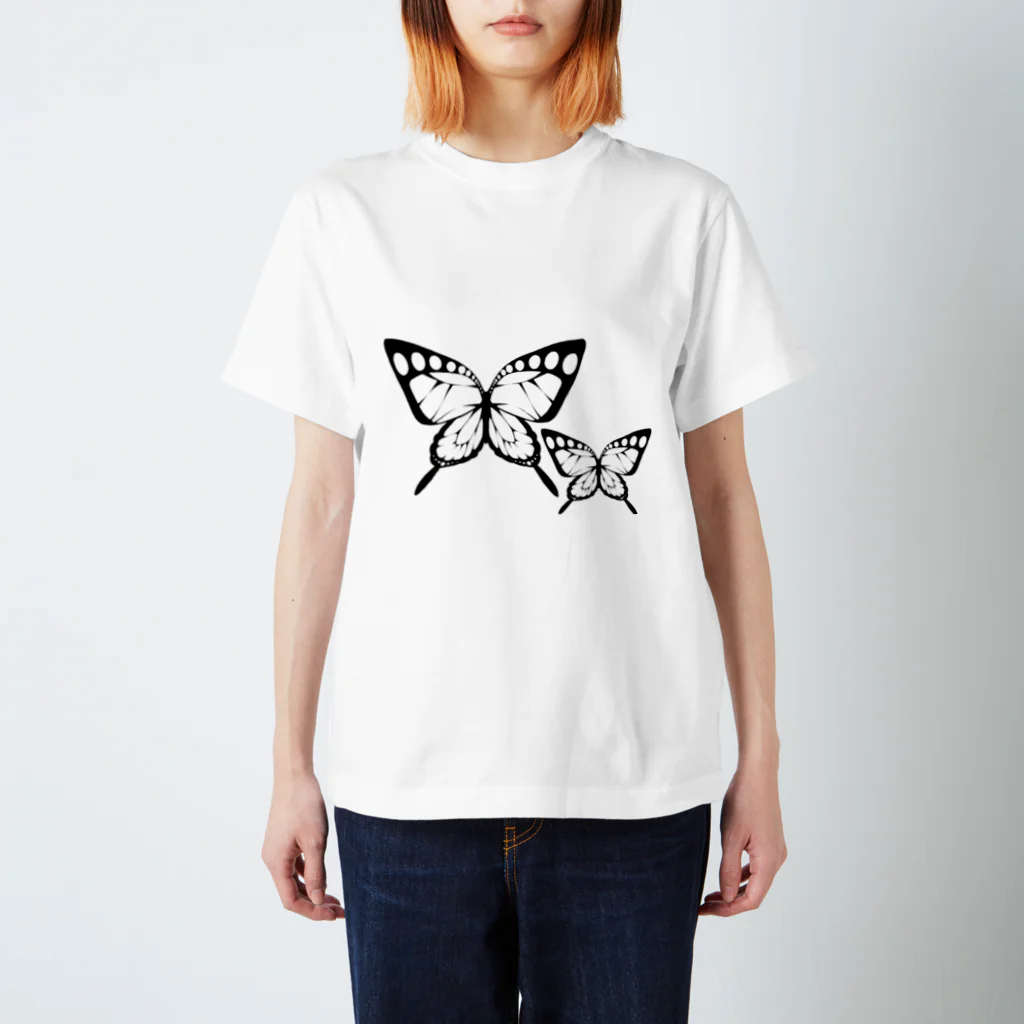 RAYN://メッセラインの蝶の親子 Regular Fit T-Shirt
