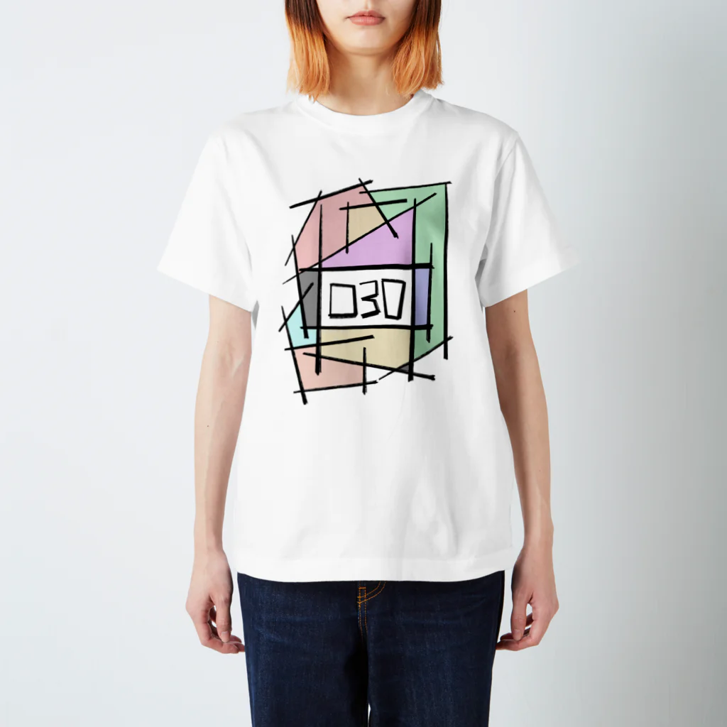 一点デザインの030:Color スタンダードTシャツ