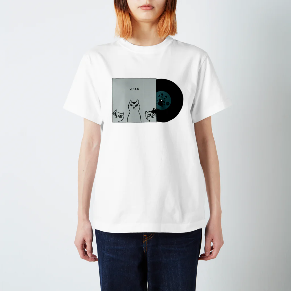 gaya_shri_designの猫文字 ( techno ymo パロ ) Regular Fit T-Shirt