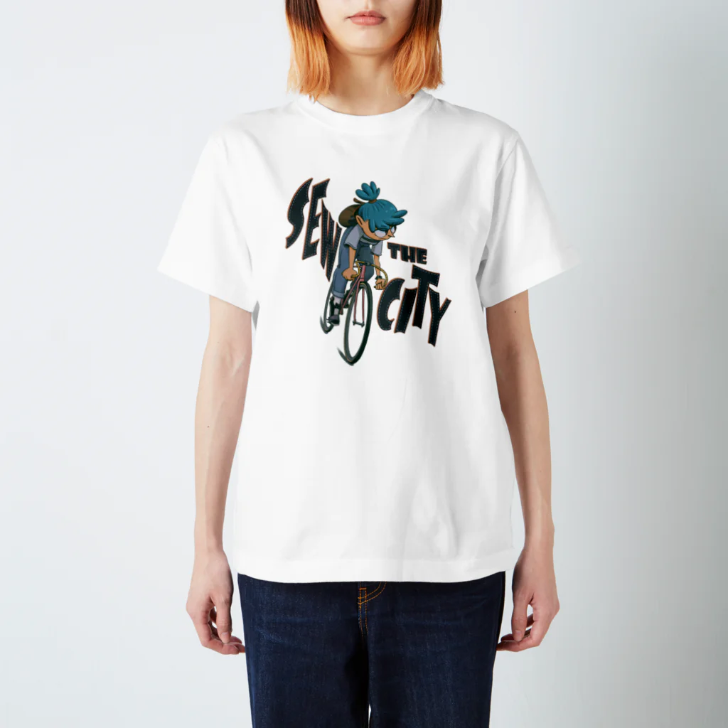 nidan-illustrationの"SEW the CITY" スタンダードTシャツ