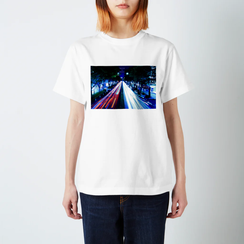 BacksideのNight street スタンダードTシャツ