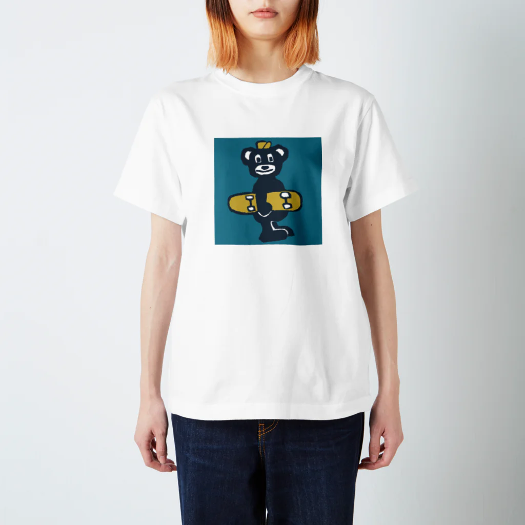 yume05070502のスケボーグマ スタンダードTシャツ