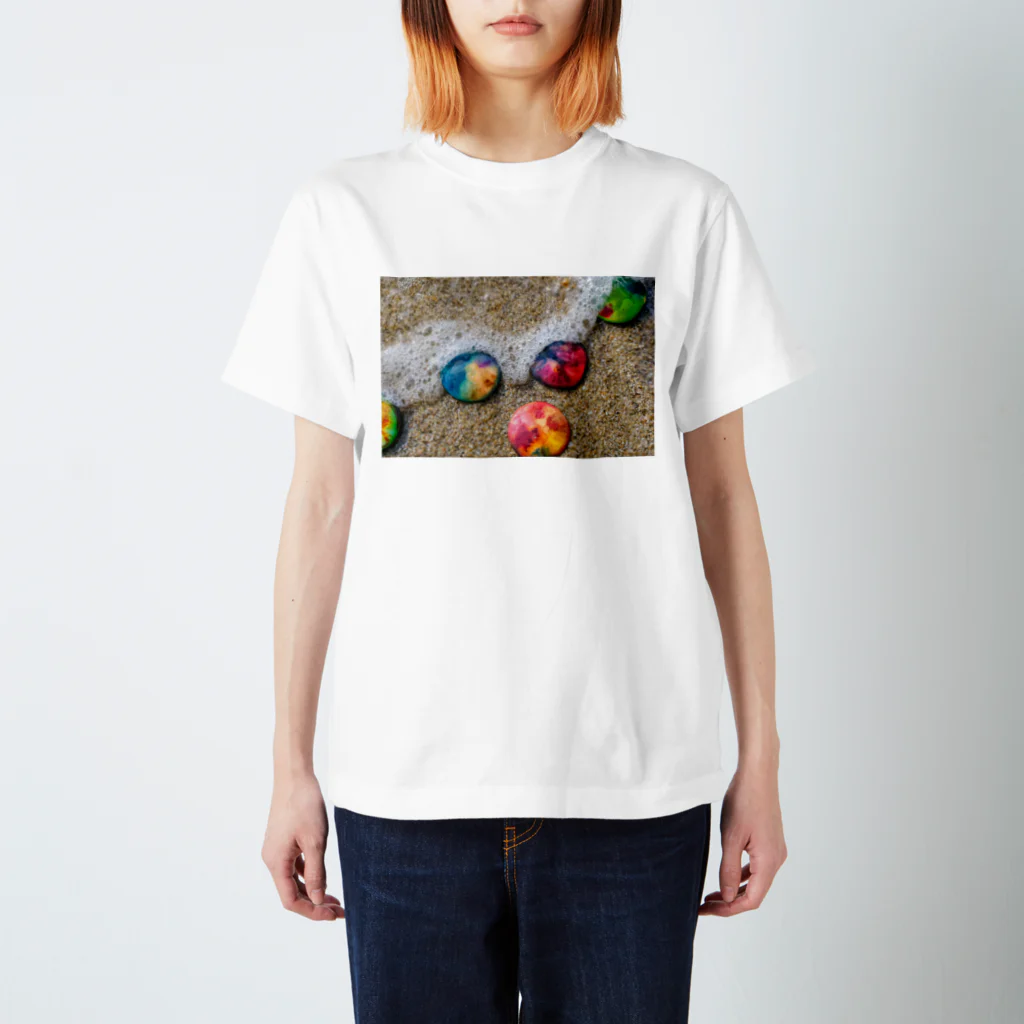 Art_Fiber_EndoのArt Fiber Endoのアートボタン スタンダードTシャツ