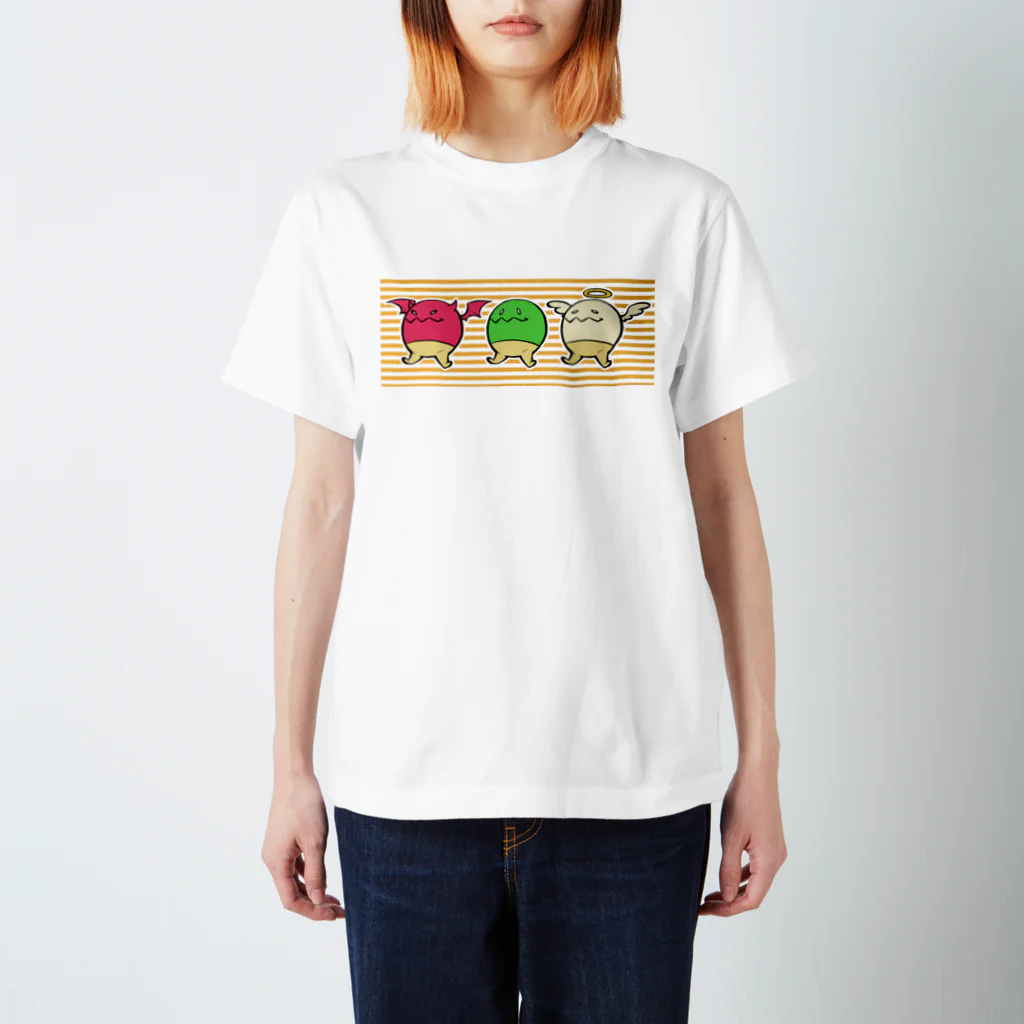 薮乃ランのかぷ丸トリオ（黄） スタンダードTシャツ