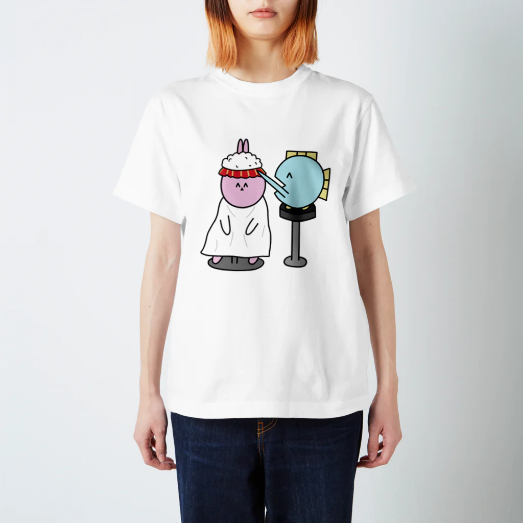 魚の4コマのシャカシャカTシャツ スタンダードTシャツ