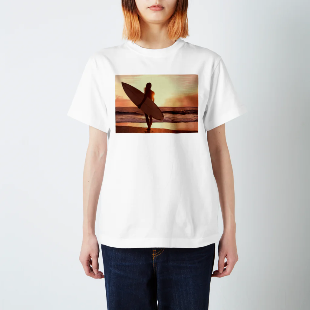 syachi工房のSunset Ocean Ⅲ Regular Fit T-Shirt