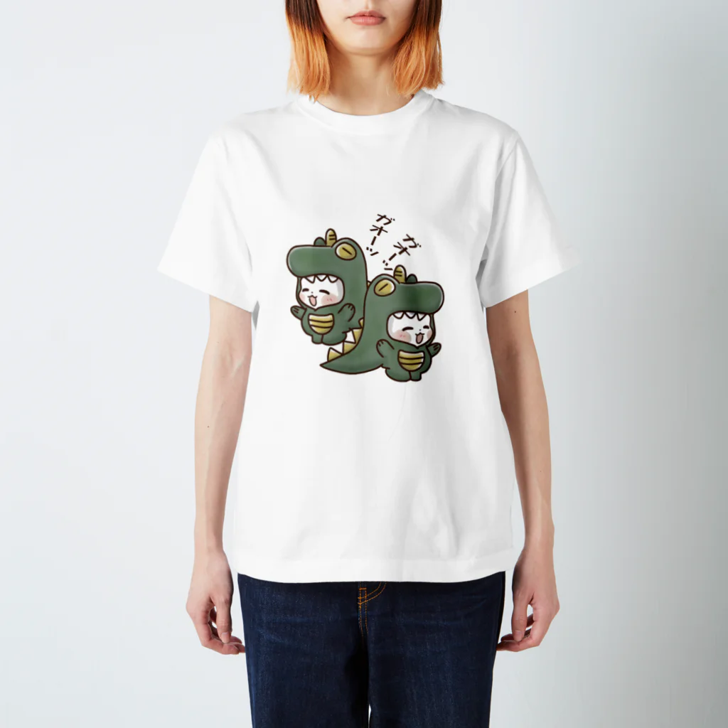 Chatoranの双子にゃんこの恐竜だよ～ Regular Fit T-Shirt