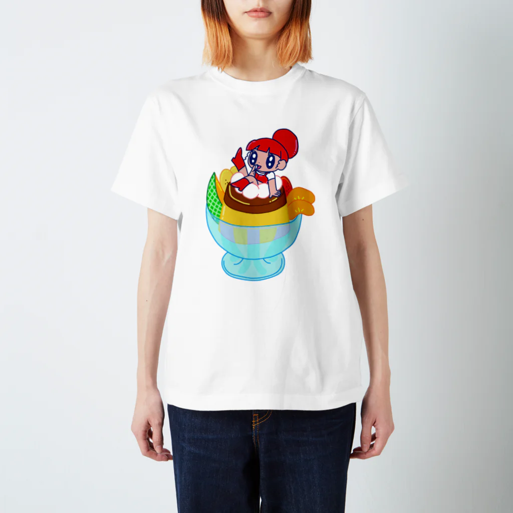 あずあず商店のプリンアラモードちゃん Regular Fit T-Shirt