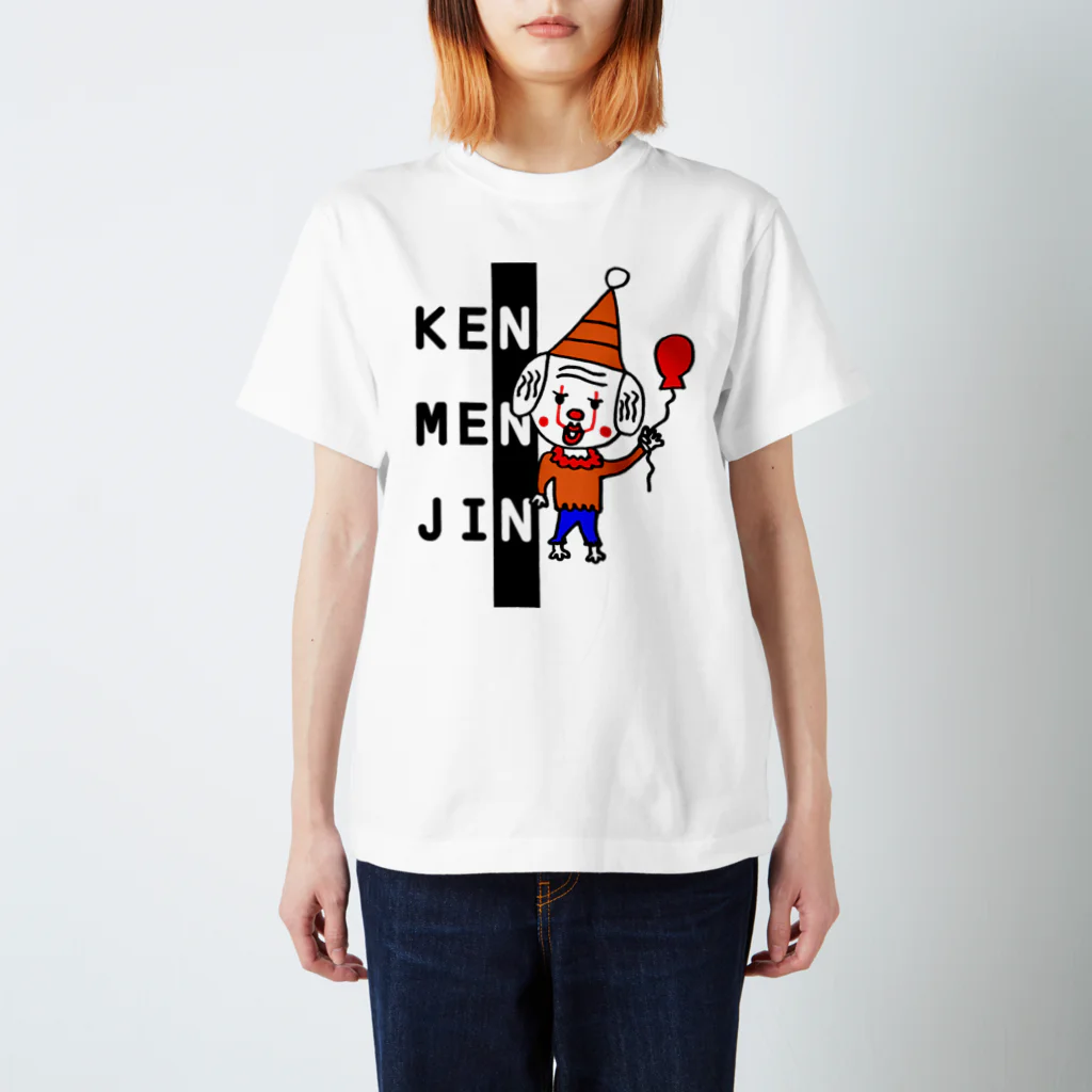 Aichasoのカラーピエロ KENMENJIN スタンダードTシャツ