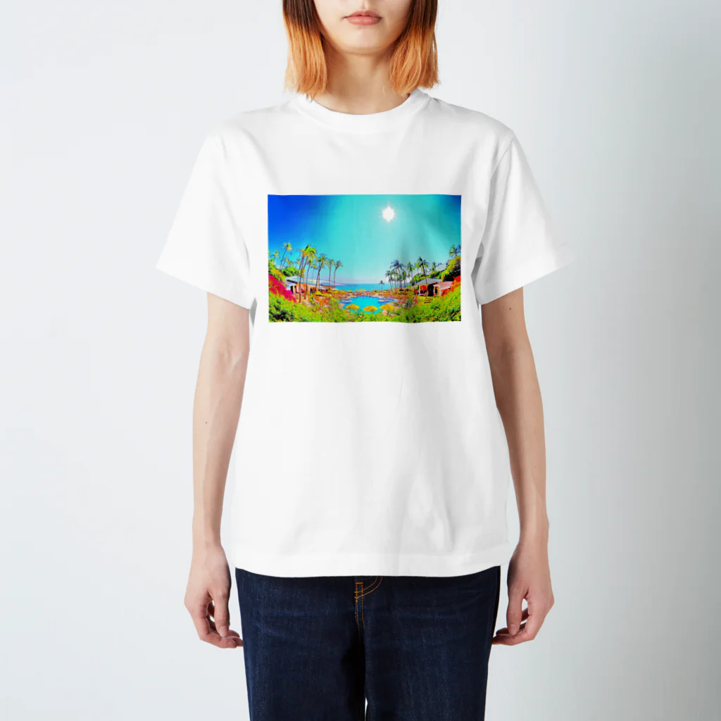 アロハスタイルハワイのラナイ島　フォーシーズンズ　リゾート（イラスト） Regular Fit T-Shirt