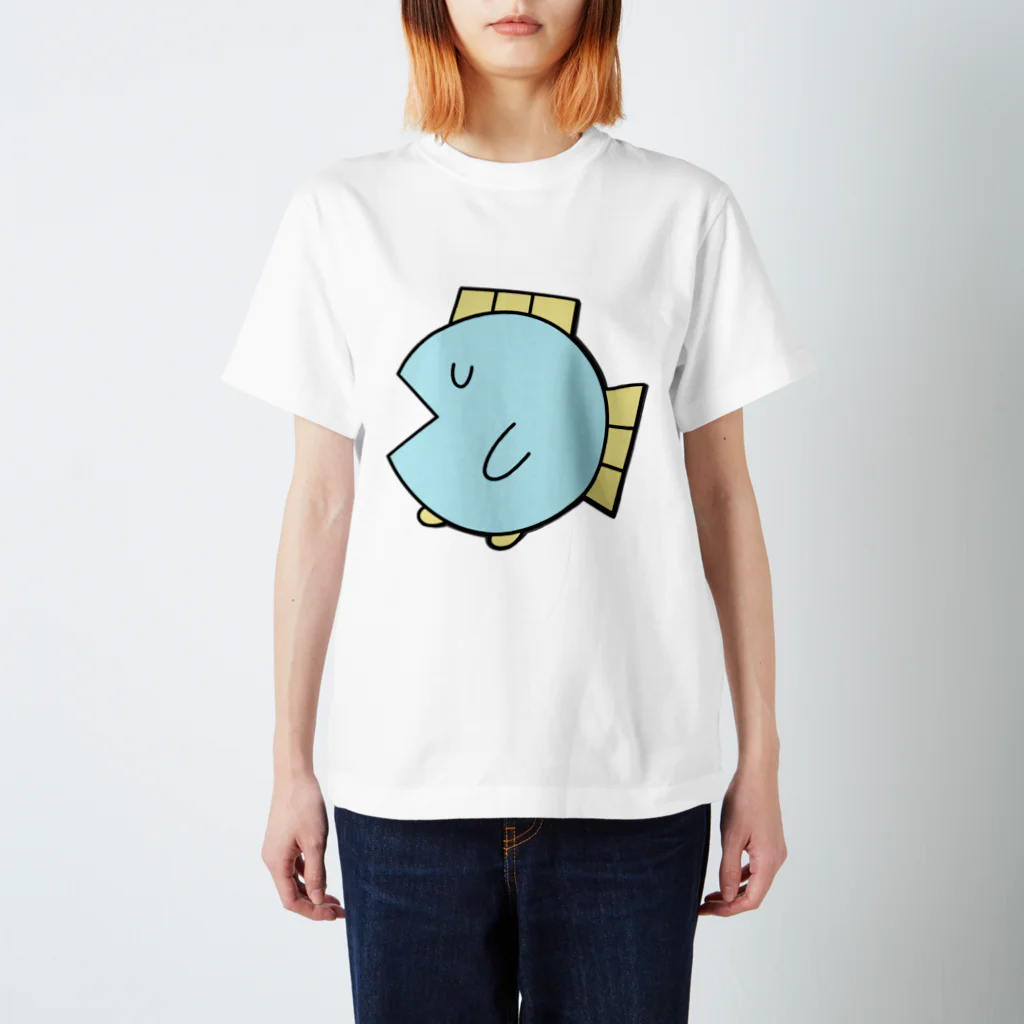 魚の4コマの死にましたTシャツ スタンダードTシャツ