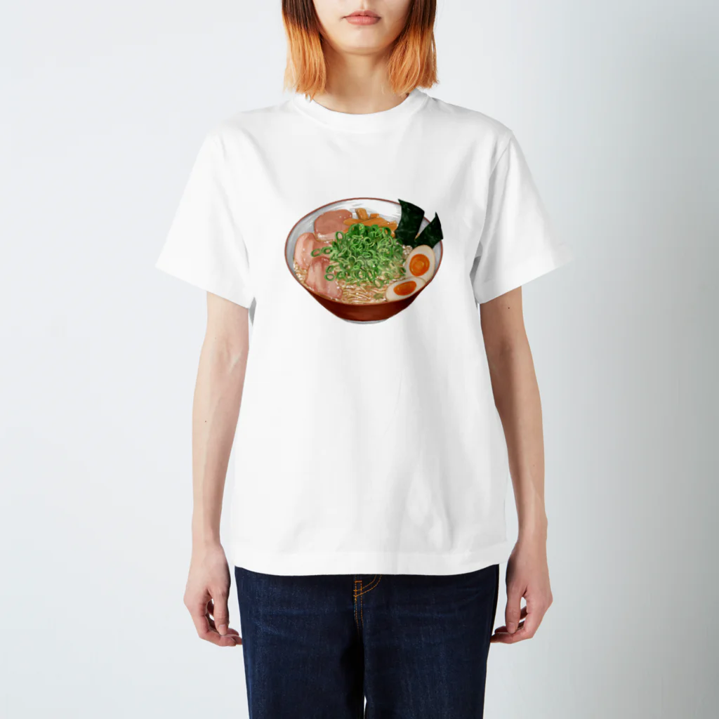 もよよのイラストショップの具だくさんラーメン スタンダードTシャツ