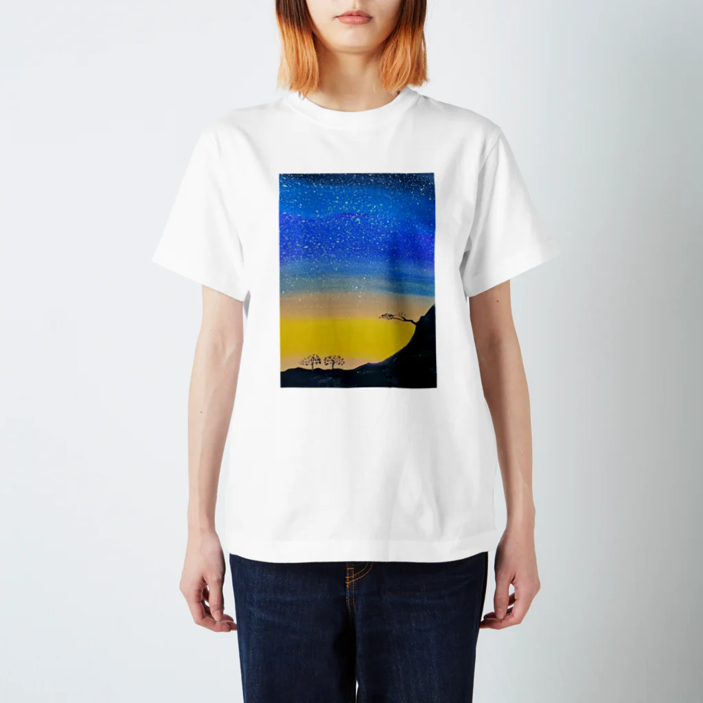 ohkamiのohkami 水彩画アート スタンダードTシャツ