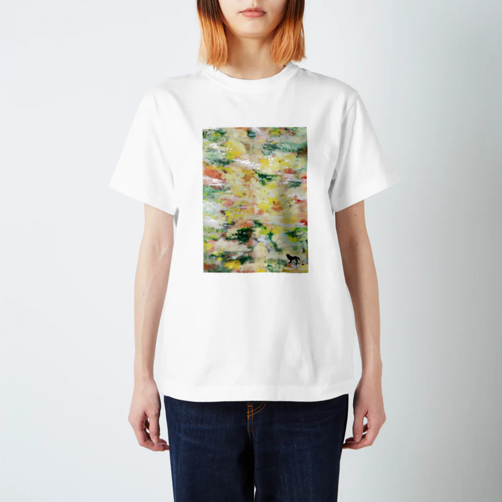 ohkamiのohkami 油絵アートデザイン Regular Fit T-Shirt