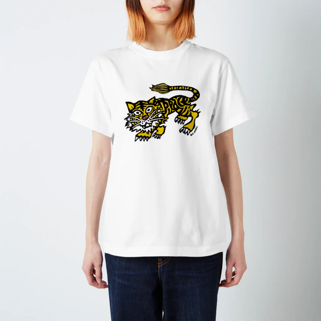 アサミカヨコの虎っぴー スタンダードTシャツ