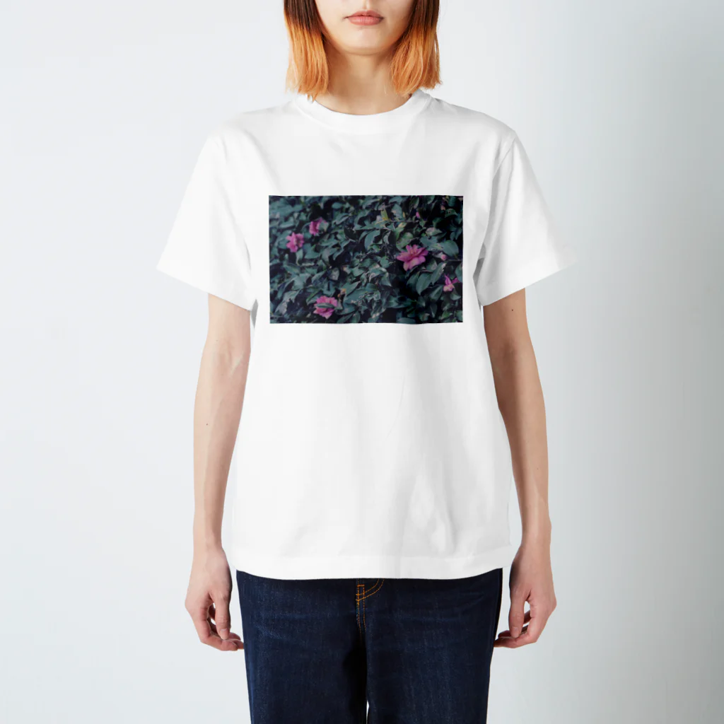 Designed by calm life.のFlow flowers.No.3 スタンダードTシャツ