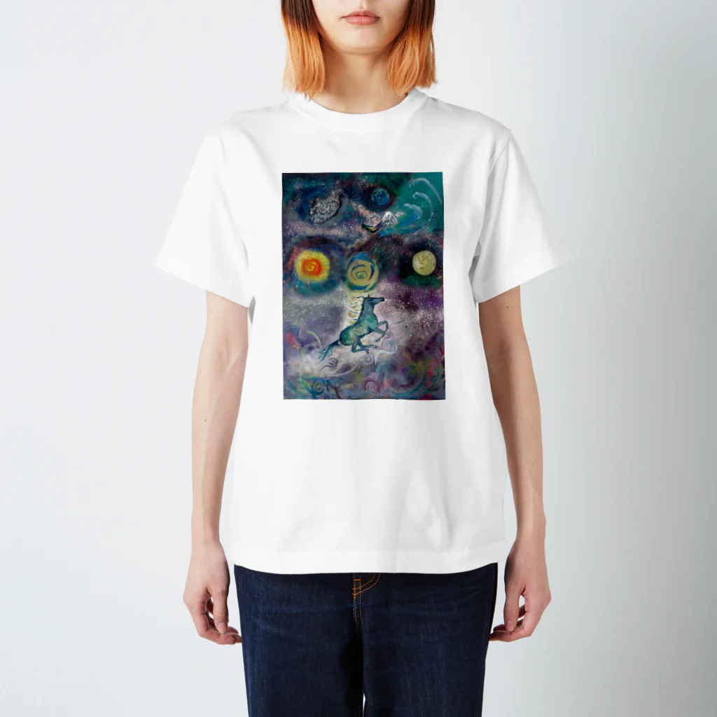 WAMI ARTの宇宙誕生とウツロヰ スタンダードTシャツ