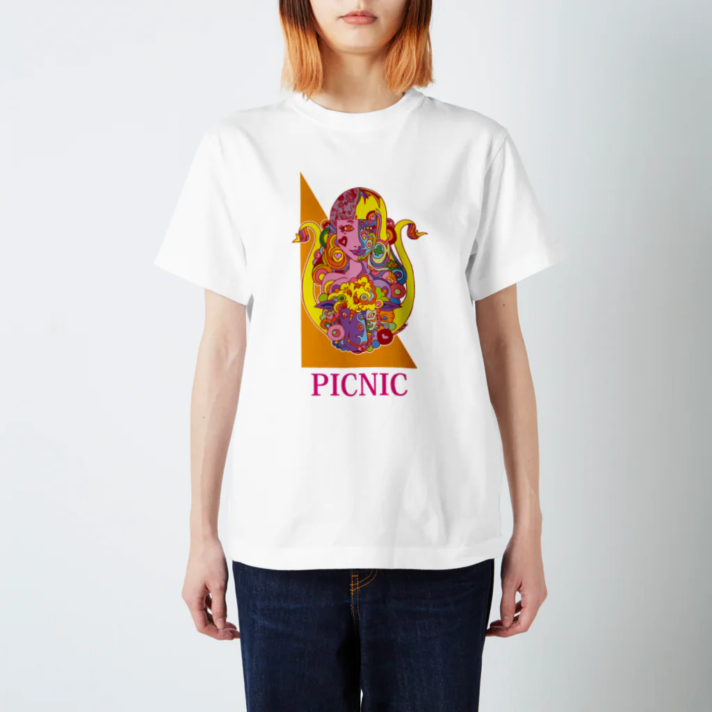 PICNICの十二支未 Regular Fit T-Shirt