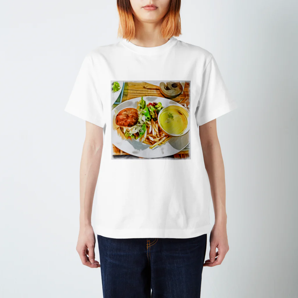 なかよしCatのいつかのランチ🍔 スタンダードTシャツ