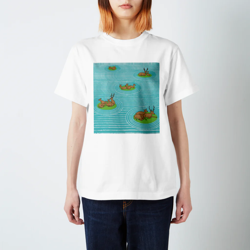 monomawaruの鹿庭 スタンダードTシャツ