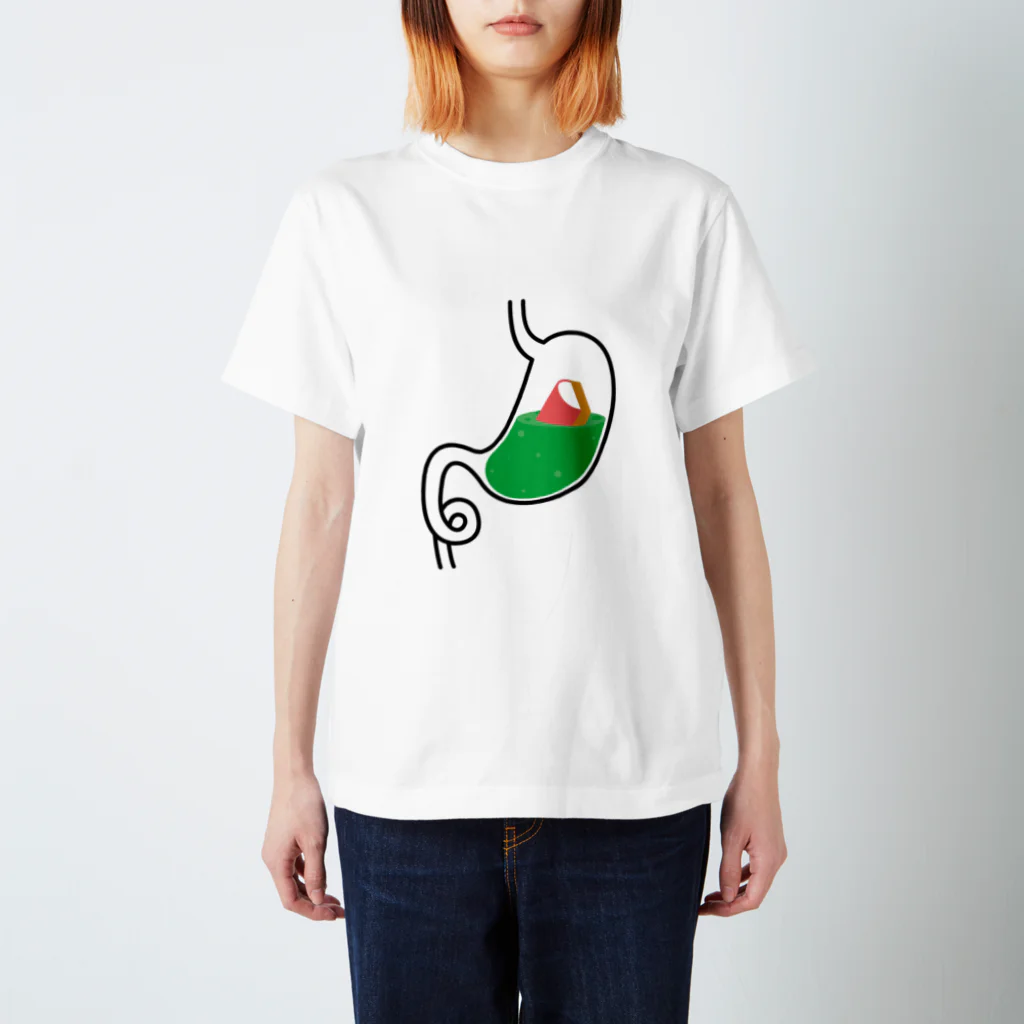 PokuStarのかまぼこ食べた スタンダードTシャツ