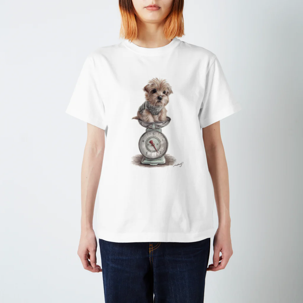 Momojiの犬画のノーフォークテリア30 Regular Fit T-Shirt