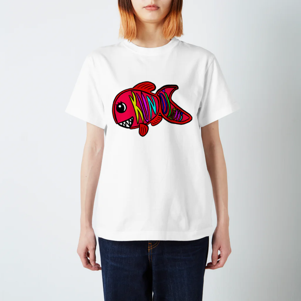 KUNOICHIのKUNOICHI金魚ロゴ スタンダードTシャツ