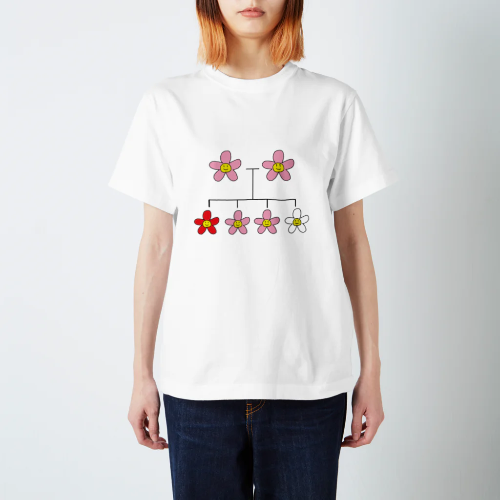 理系のらくがきのお花の遺伝 Regular Fit T-Shirt