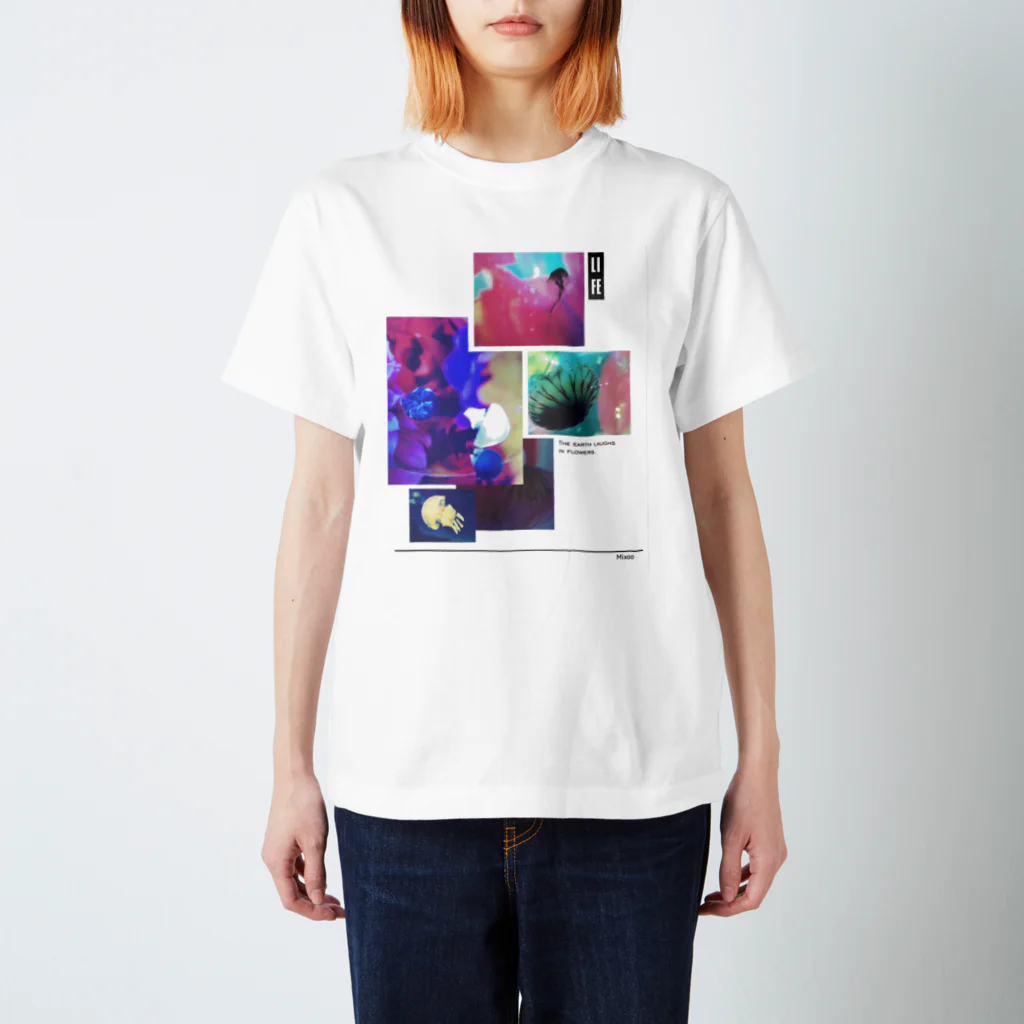 picojellyのno jellyfish no life スタンダードTシャツ