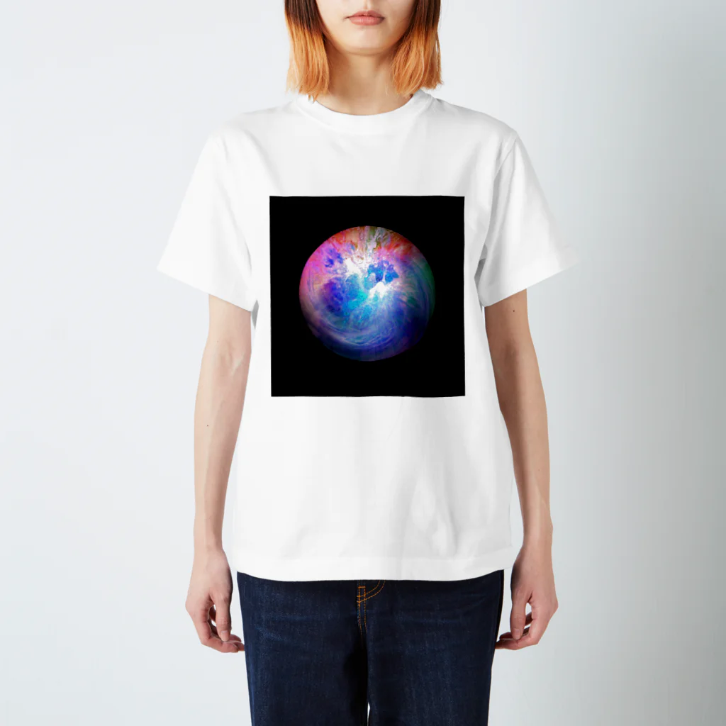 momenkoTWのGlobe22ａ/For a round heart スタンダードTシャツ