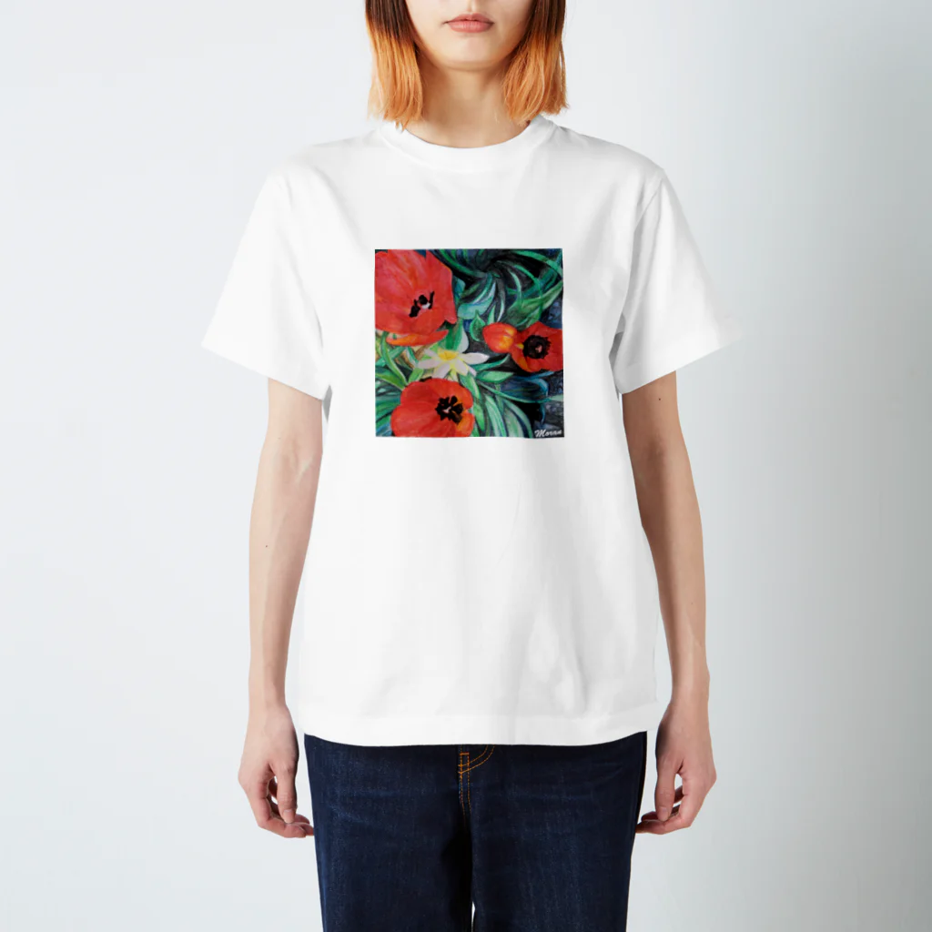 あおちゃん商会のTulips&Narcissus A スタンダードTシャツ