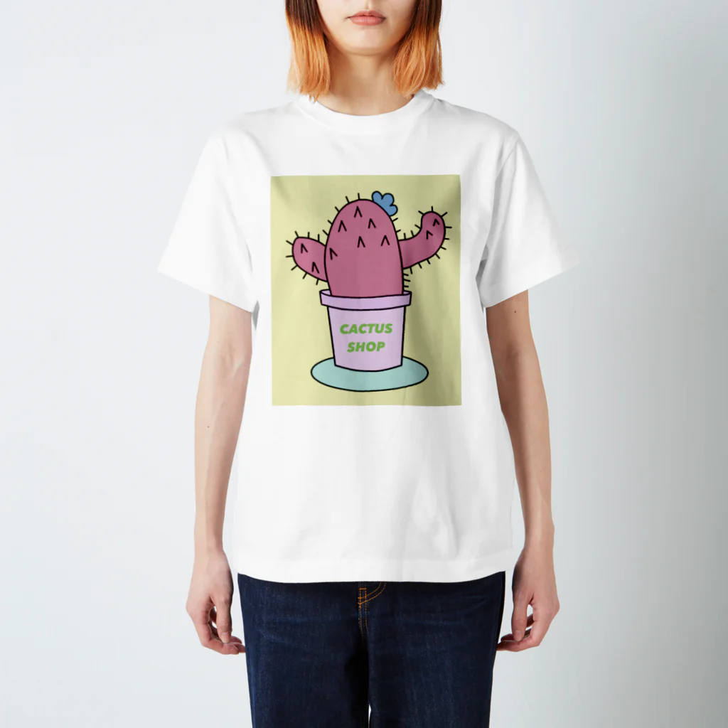 CACTUS SHOPのカラフルサボテンちゃん Regular Fit T-Shirt