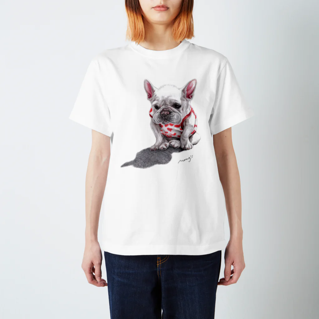 Momojiの犬画のフレブル15 スタンダードTシャツ