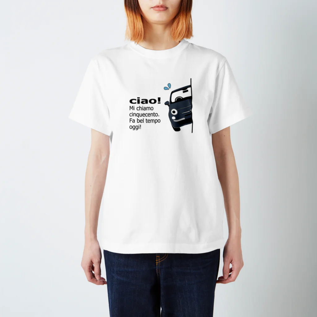 ニキトウホンポのひょっこりちん　テックハウスグレー Regular Fit T-Shirt