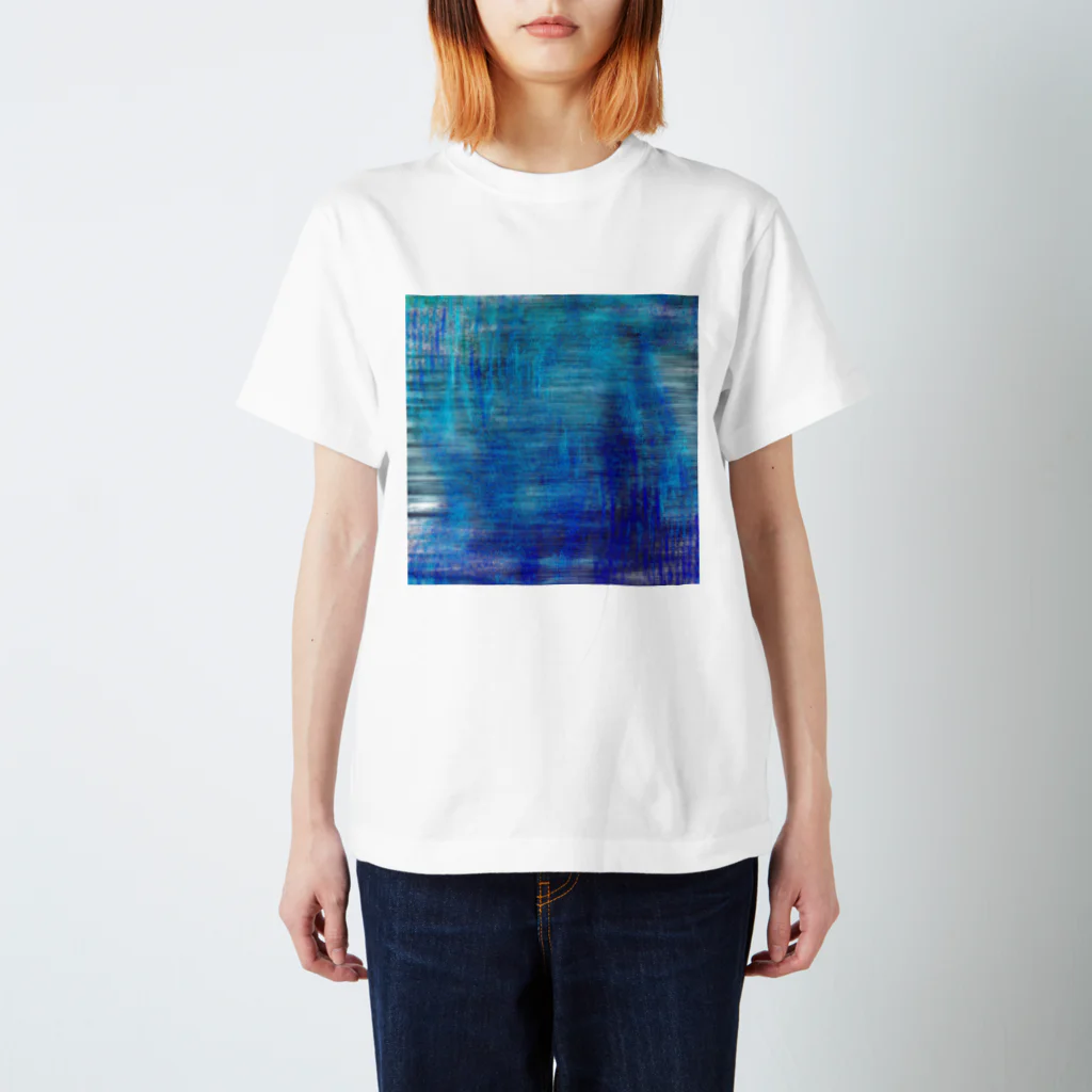 水草のBlue Regular Fit T-Shirt