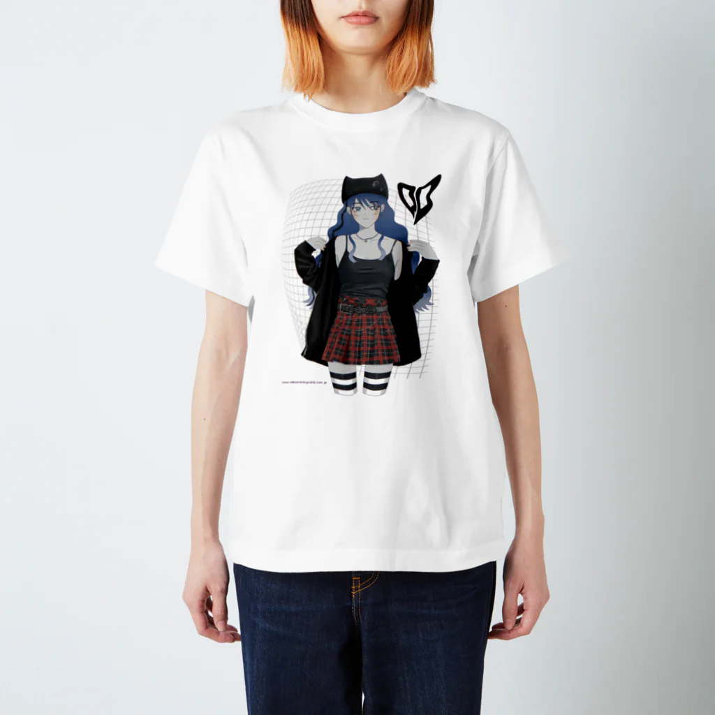 化け猫の☠️ロックな女☠️ スタンダードTシャツ
