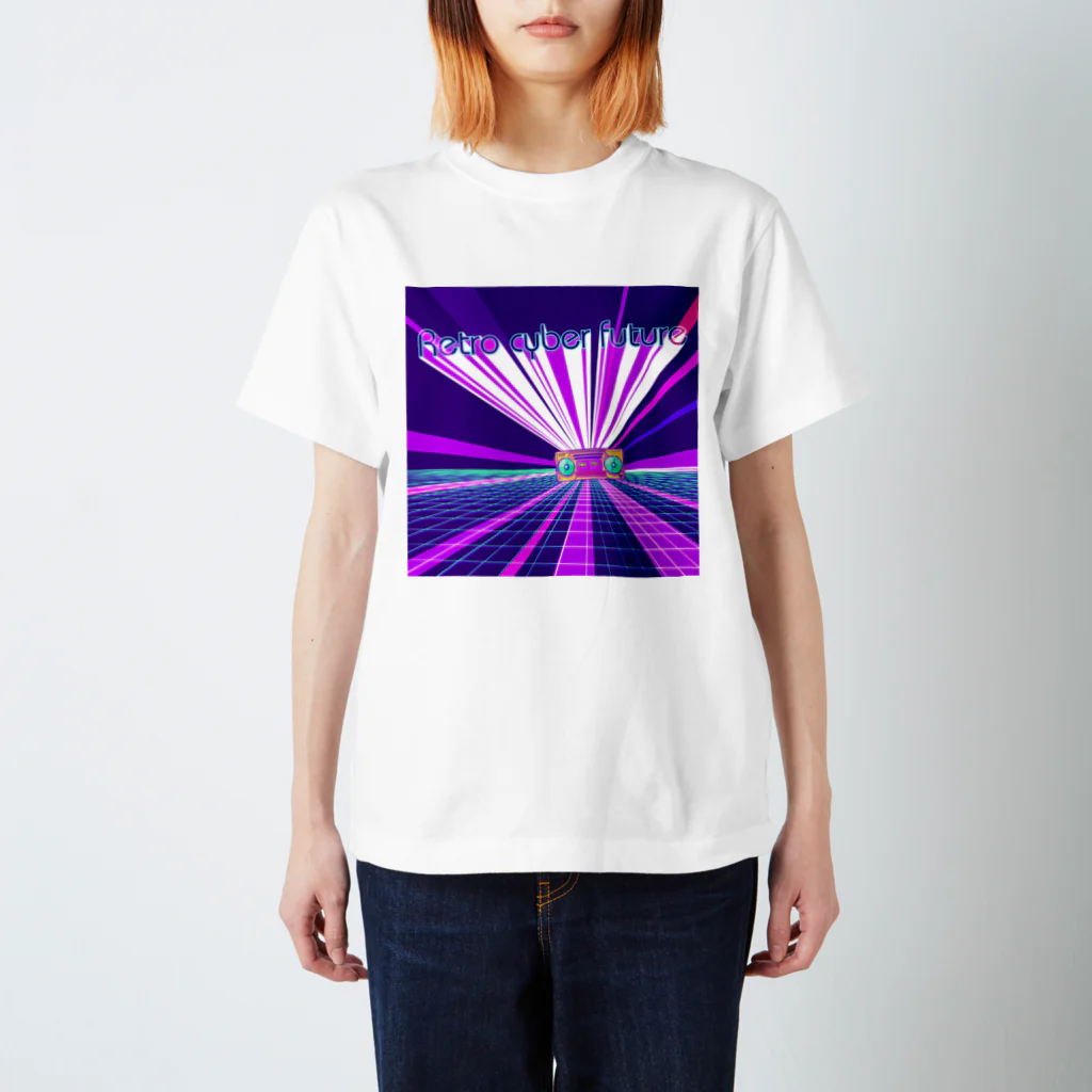 YASUHIRO DESIGNのRETRO CYBER FUTURE Regular Fit T-Shirt