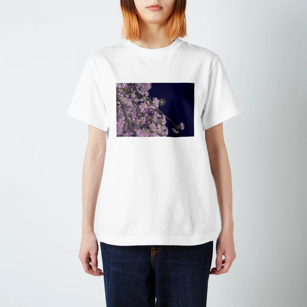 naisouyaの夜桜 スタンダードTシャツ