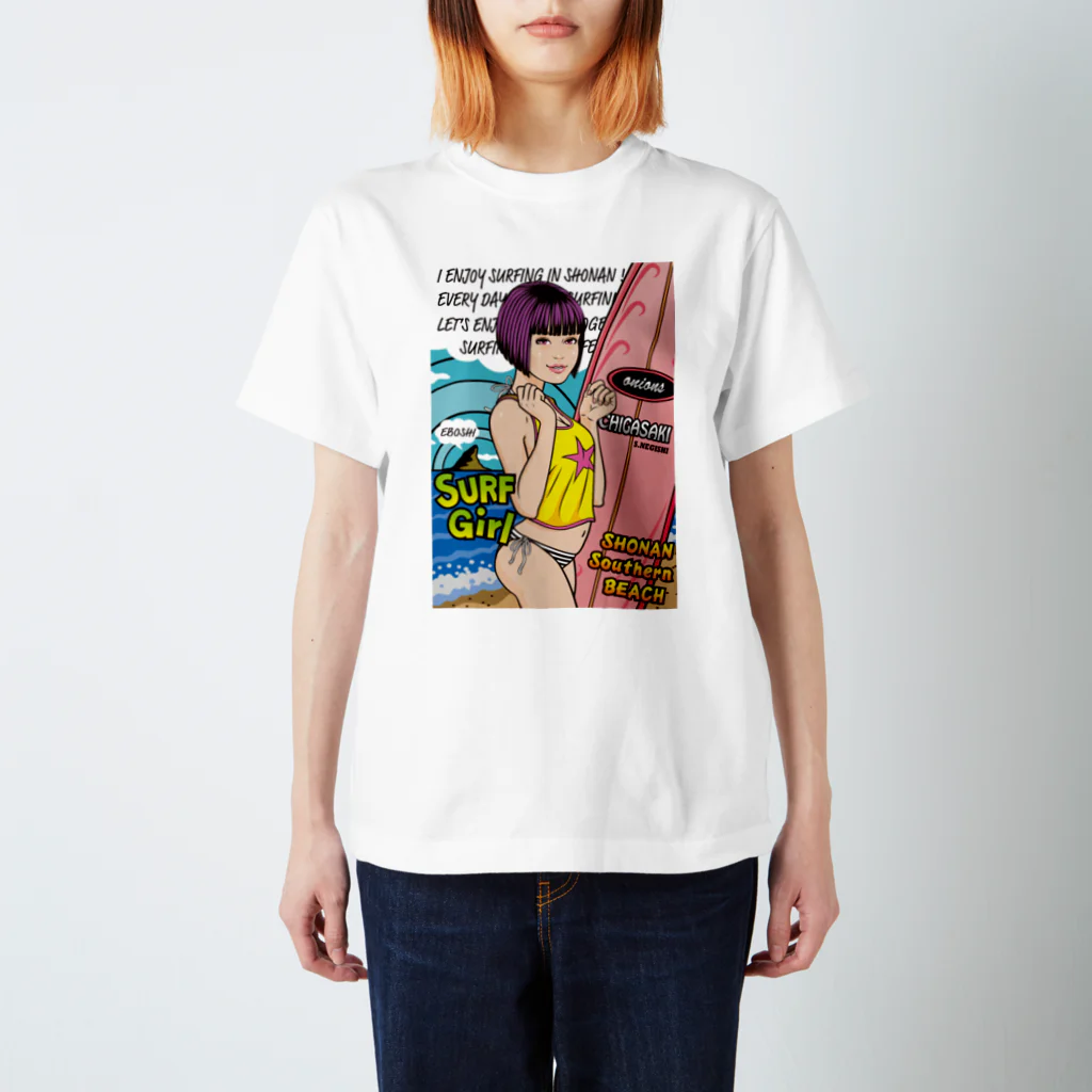 onion.vcのSurf Girl スタンダードTシャツ