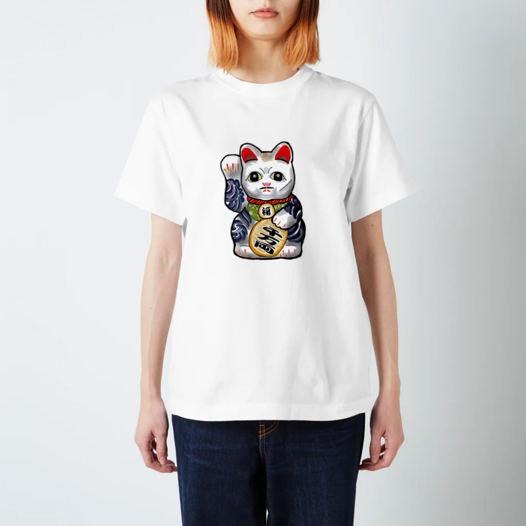 ひなたぼっこ　ハル屋の刺青　招き猫ちゃん スタンダードTシャツ