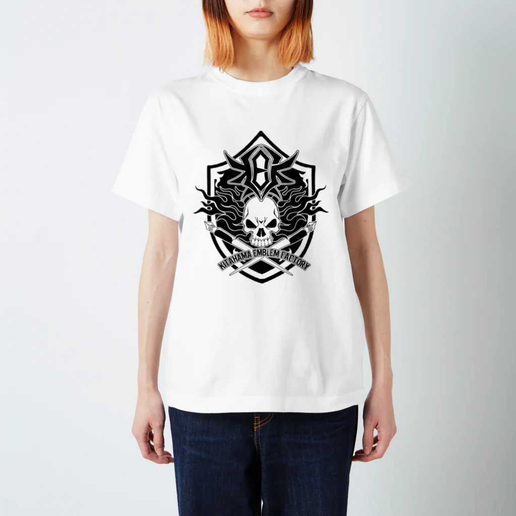 北浜標章製作所【kitahama emblem factory】の北浜標章製作所ロゴ Regular Fit T-Shirt