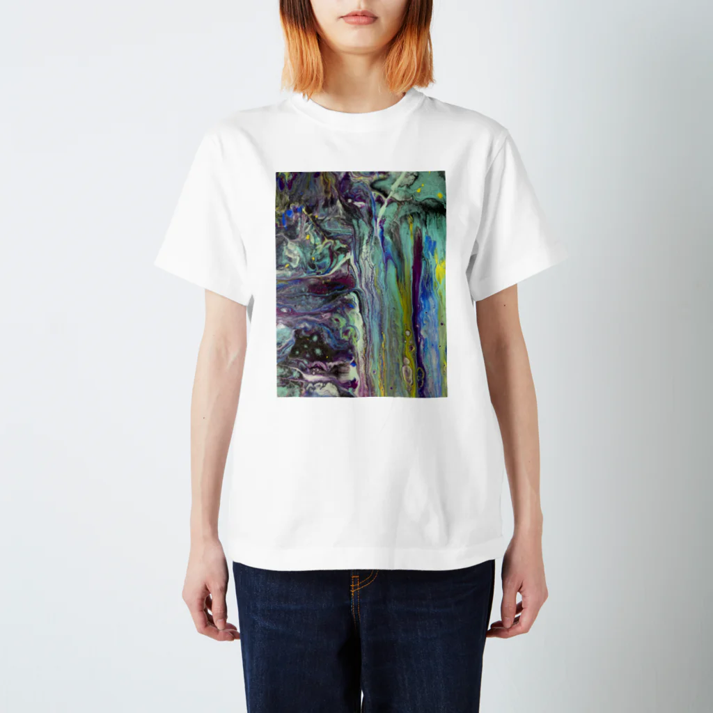 マイペースカフェのKenMatsuo フルイドアート❸ Regular Fit T-Shirt