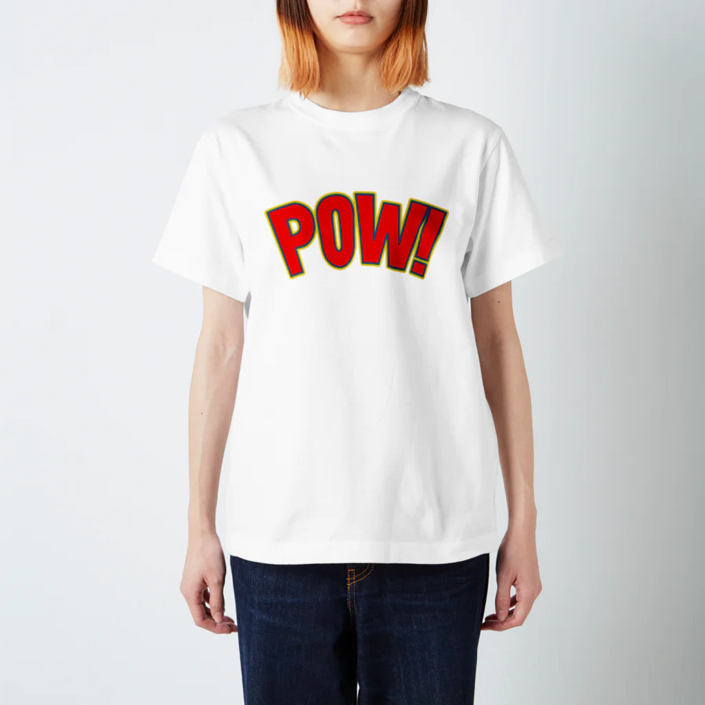 Gentleman clothingのPOW! / RED logo Regular Fit T-Shirt