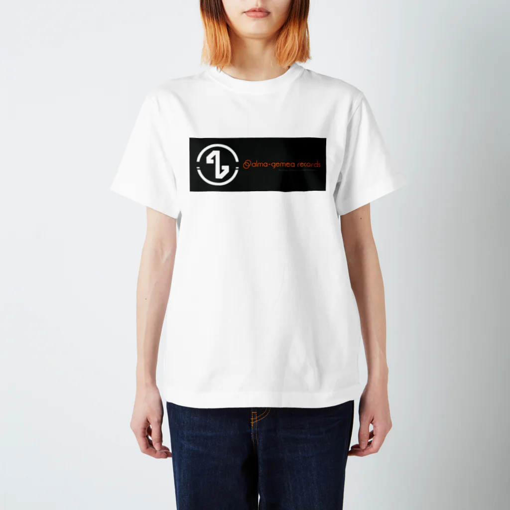 alma-gemeaのalma-gemea records  (white) スタンダードTシャツ