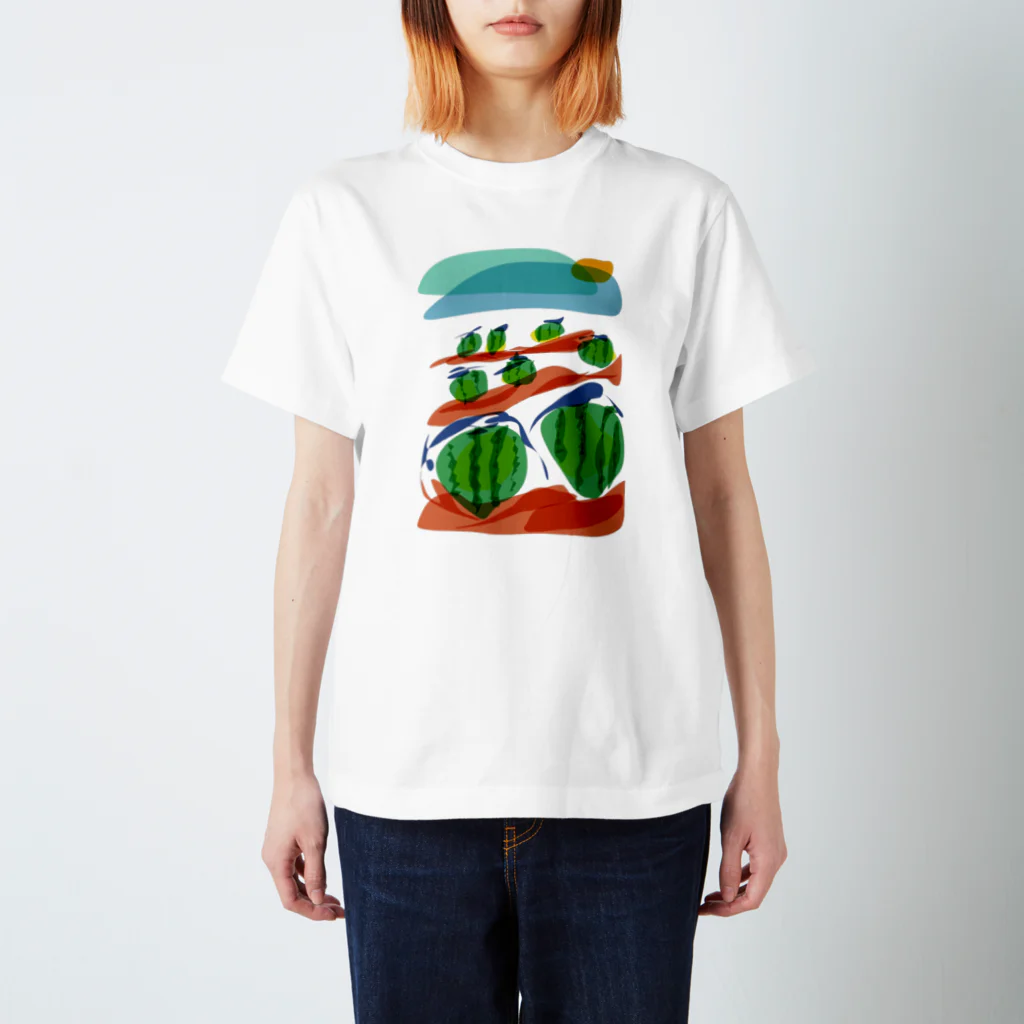 tsukune69のすいかばたけ Regular Fit T-Shirt