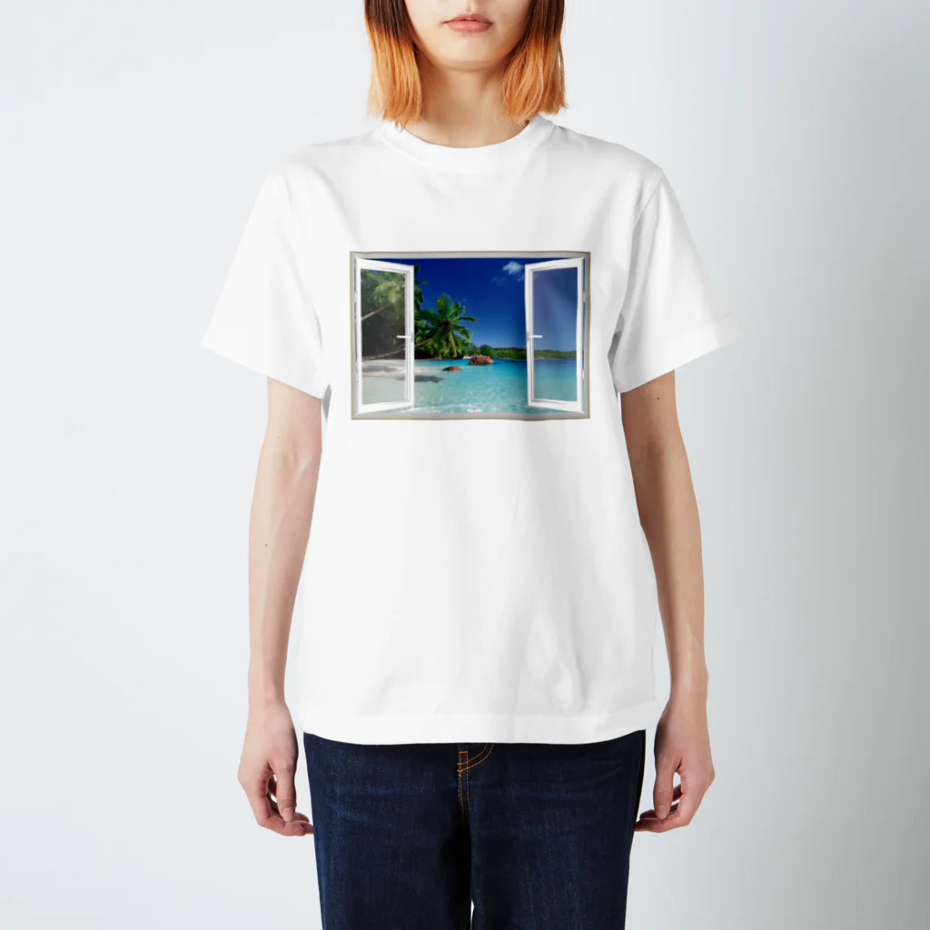 taxiのどこでも窓 南の島編 スタンダードTシャツ