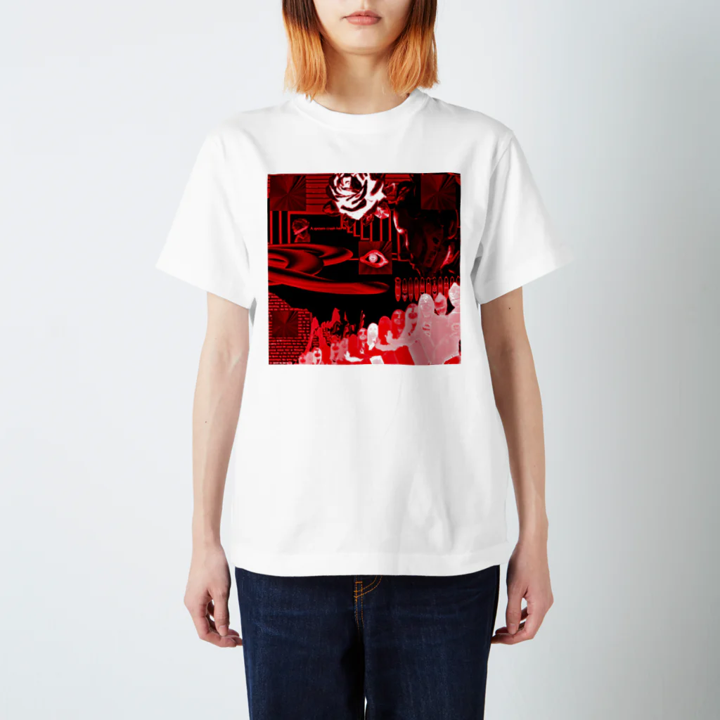 it_is_what_it_isの赤の世界 Regular Fit T-Shirt