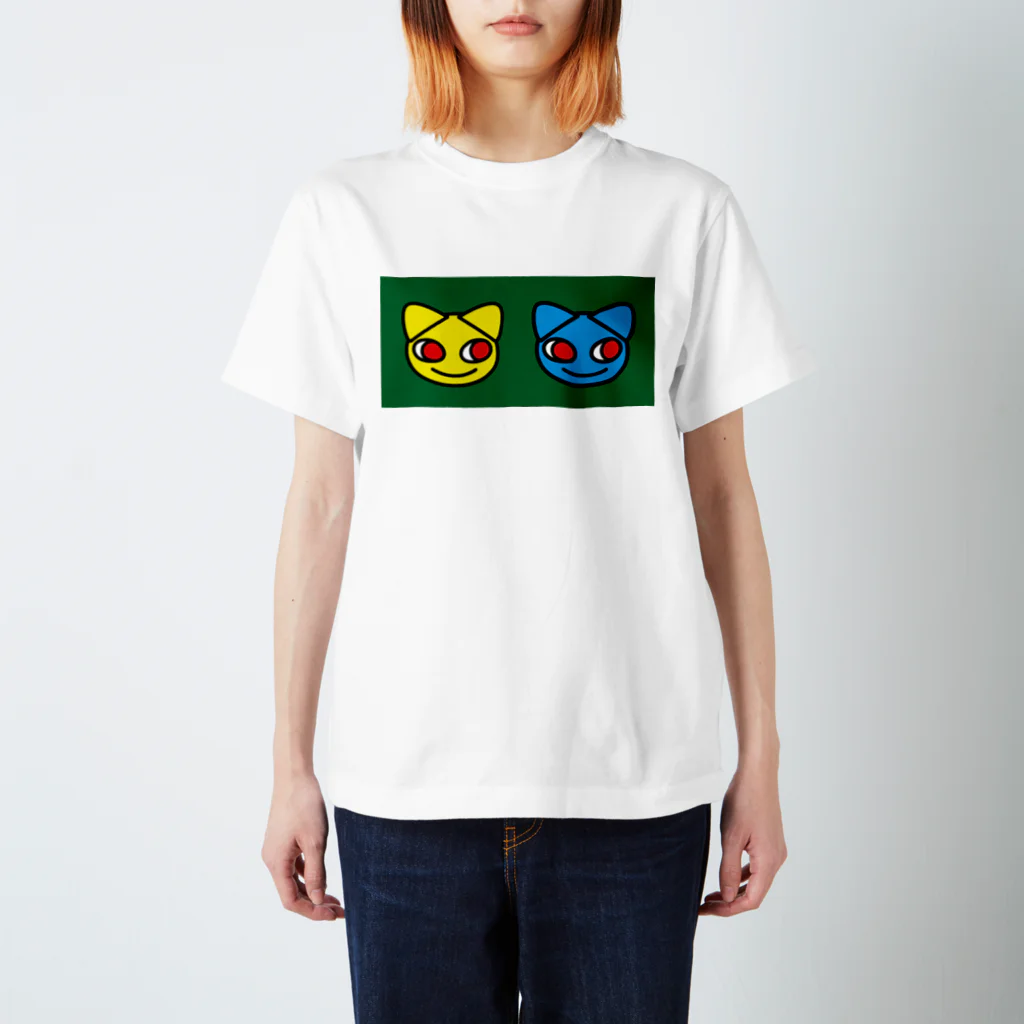 グレープフルーツちゃんのTwoCats_GREEN  スタンダードTシャツ